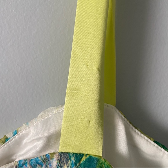 TAHARI Watercolor Dress With Ribbon Detail - Picture 3 of 7